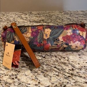 Patricia Nash Leather Isla Cosmetic Bag